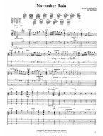 Guns N' Roses: November Rain (noty, tabulatury na kytaru)
