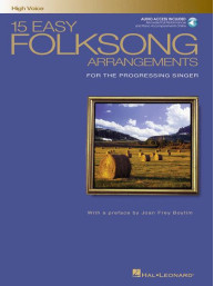 15 Easy Folksong Arrangements - High Voice (noty na zpěv) (+audio)