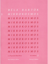 Béla Bartók: Mikrokosmos 3 (noty na klavír)