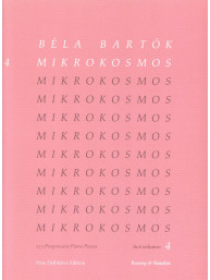Béla Bartók: Mikrokosmos 4 (noty na klavír)