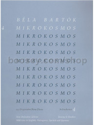 Béla Bartók: Mikrokosmos 4 (noty na sólo klavír)
