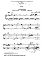 Béla Bartók: For Children 1 (noty na klavír)