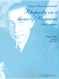 Sergej Rachmaninov: Rhapsody On A Theme Of Paganini (noty na klavír)