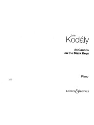 Zoltán Kodály: 24 Little Canons on the Black Keys (noty na klavír)