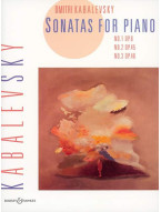 Dmitrij Kabalevskij: Sonatas op. 6, 45, 46 (noty na klavír)