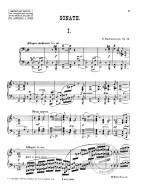 Sergej Rachmaninov: Sonate 1 Op.28 (noty na klavír)