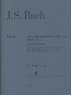 Johann Sebastian Bach: Harpsichord Concerto no. 3 D major BWV 1054 (noty na klavír, cembalo)