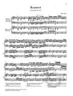 Johann Sebastian Bach: Harpsichord Concerto no. 3 D major BWV 1054 (noty na klavír, cembalo)