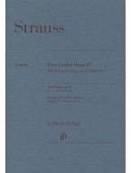 Richard Strauss: Four Songs Op. 27 - Medium Voice (noty na zpěv, klavír)