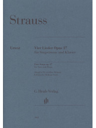 Richard Strauss: Four Songs Op. 27 - Medium Voice (noty na zpěv, klavír)