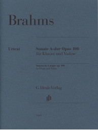 Johannes Brahms: Sonata in A major op. 100 - Urtext (noty na housle, klavír)