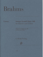 Johannes Brahms: Sonate D-Moll Opus 108 (noty na housle, klavír)