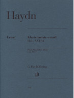 Joseph Haydn: Piano Sonata E minor Hob. XVI:34 (noty na klavír)