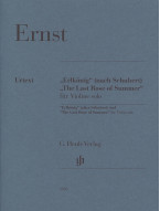 Heinrich Wilhelm Ernst: Erlkönig / The Last Rose of Summer (noty na housle)