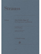 Richard Strauss: Four Songs Op. 27 - Low Voice (noty na zpěv, klavír)