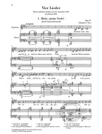 Richard Strauss: Four Songs Op. 27 - Low Voice (noty na zpěv, klavír)