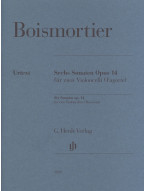 Joseph Bodin de Boismortier: 6 Sonatas Op. 14 (noty na violoncello, duet)