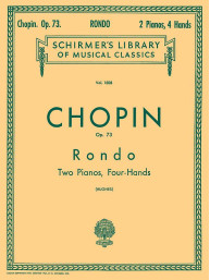Frédéric Chopin: Rondo, Op. 73 (noty na čtyřruční klavír)