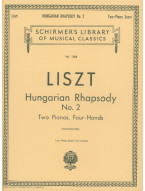Franz Liszt: Hungarian Rhapsody No. 2 (noty na čtyřruční klavír)