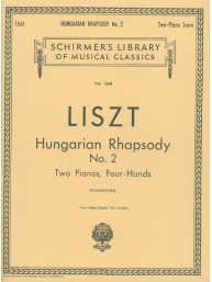 Franz Liszt: Hungarian Rhapsody No. 2 (noty na čtyřruční klavír)