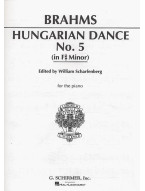 Johannes Brahms: Hungarian Dance No. 5 (noty na klavír)