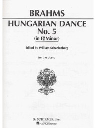 Johannes Brahms: Hungarian Dance No. 5 (noty na klavír)