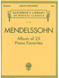 Mendelssohn Bartholdy: Album Of 25 Piano Favourites (noty na klavír)