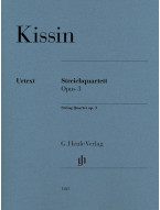 Jevgenij Kissin: String Quartet Op. 3 (noty pro smyčcový kvartet)