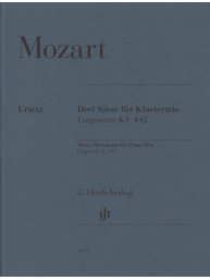 W.A. Mozart: 3 Movements For Piano Trio (noty na housle, violoncello, klavír)