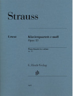 Richard Strauss: Piano Quartet C Minor Op. 13 (noty na housle, violu, violoncello klavír)