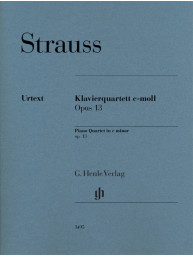 Richard Strauss: Piano Quartet C Minor Op. 13 (noty na housle, violu, violoncello klavír)