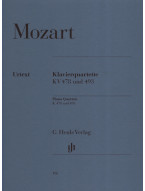 W.A. Mozart: Piano Quartets K. 478 and 493 (noty na housle, violu, violoncello, klavír)