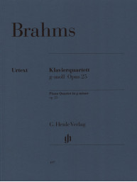 Johannes Brahms: Piano Quartet In G Minor Op. 25 (noty na housle, violu, violoncello, klavír)