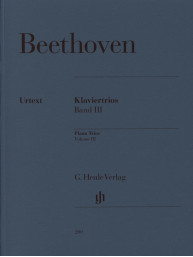 Ludwig van Beethoven: Piano Trios III (noty na housle, violoncello, klavír)