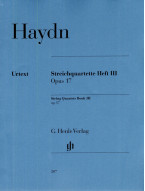Joseph Haydn: String Quartets Volume III, op. 17 (noty pro smyčcový kvartet)