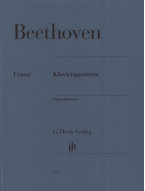 Ludwig van Beethoven: Piano Quartets (noty na housle, violu, violoncello, klavír)