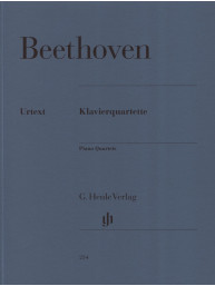 Ludwig van Beethoven: Piano Quartets (noty na housle, violu, violoncello, klavír)