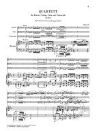 Ludwig van Beethoven: Piano Quartets (noty na housle, violu, violoncello, klavír)