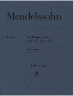 Felix Mendelssohn Bartholdy: String Quartets Op.12/13 (noty pro smyčcový kvartet)