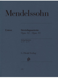 Felix Mendelssohn Bartholdy: String Quartets Op.12/13 (noty pro smyčcový kvartet)