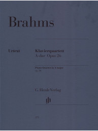 Johannes Brahms: Piano Quartet In A major Op.26 (noty na housle, violu, violoncello, klavír)