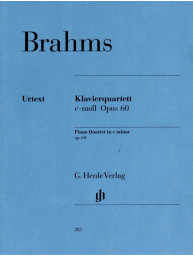 Johannes Brahms: Piano Quartet In C minor Op.60 (noty na housle, violu, violoncello, klavír)