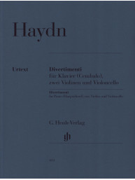 Joseph Haydn: Divertimenti for Piano (noty na housle, violoncello, klavír)