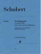 Franz Schubert: The Death And The Maiden In D Minor D 810 (noty pro smyčcový kvartet)