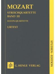 W.A. Mozart: String Quartets Volume III - Study score (noty pro smyčcový kvartet)