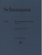 Robert Schumann: Piano Quartet In E Flat Op. 47 (noty na housle, violu, violoncello, klavír)