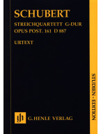 Franz Schubert: String Quartet In G Major Op. post. 161 D 887 - Study score (noty pro smyčcový kvartet)