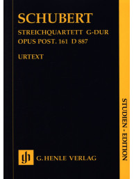 Franz Schubert: String Quartet In G Major Op. post. 161 D 887 - Study score (noty pro smyčcový kvartet)