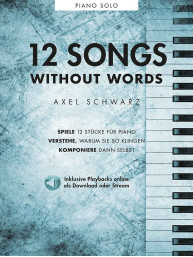 Axel Schwarz: 12 Songs Without Words (noty na klavír) (+audio)