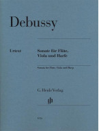 Claude Debussy: Sonata For Flute, Viola And Harp (noty na příčnou flétnu, violu, harfu)